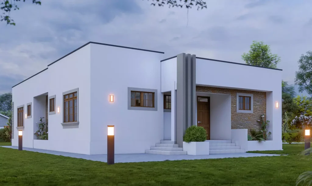 Modern 3-Bedroom Flat-Roof Bungalow for Sale in Tezo, Kilifi – Gated Community with Pool