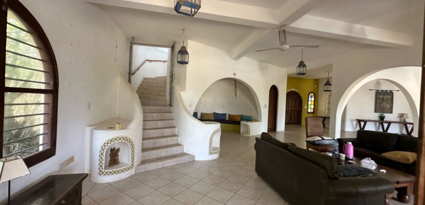 4 Acre Beachfront Property for Sale in Watamu, Malindi | Luxury 4BR Mansion + Development Land